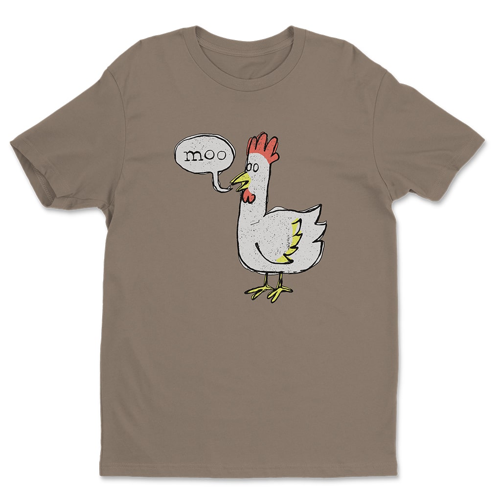 Moo Chicken T-Shirt Jeff Barnes Chuck Apparel Gift For Comedy TV Show Fans