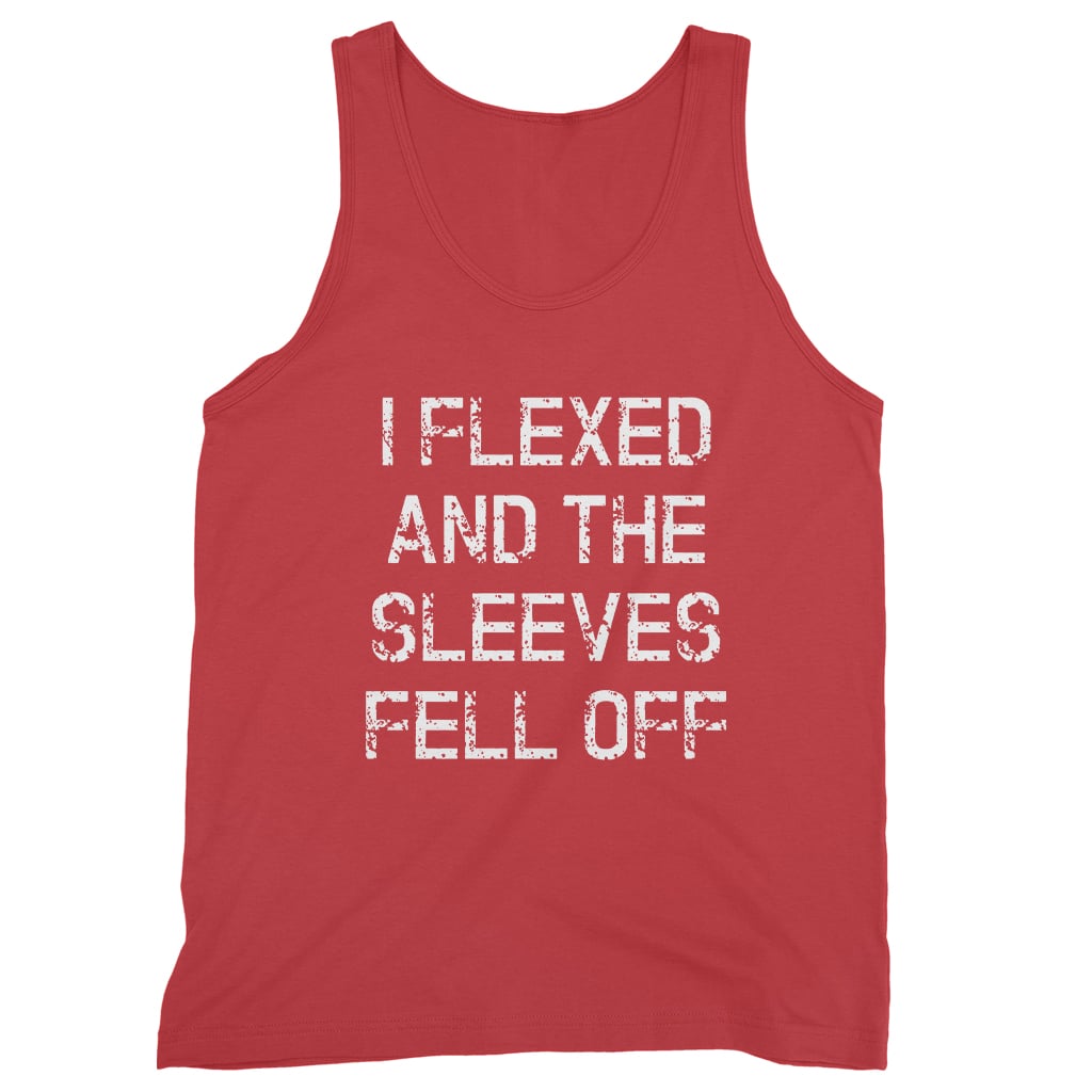 I Flexed And The Sleeves Fell Off Tank Top Jake Bunkd Apparel Gift For Comedy Show Fans