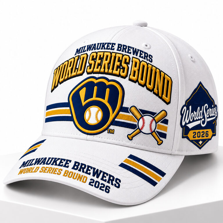 Milwaukee Brewers Merch Hat Brewers Baseball World Series Bound 2026 Baseball Cap Gift For Mens