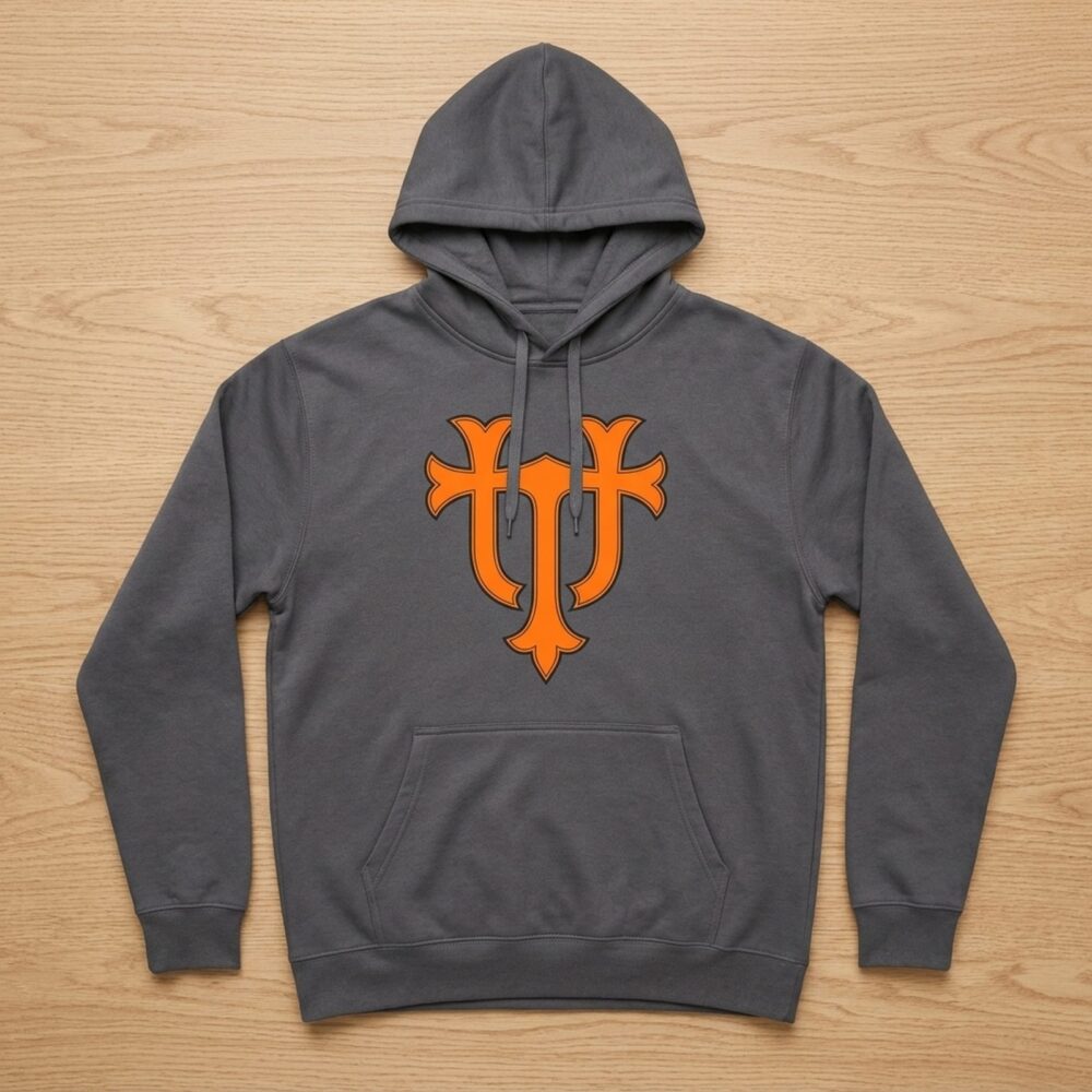 Tennessee Volunteers Merch Gothic Power T Hoodie Gift For College Football Supporters
