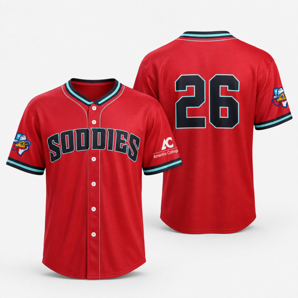 Amarillo Sod Poodles Merch Soddies D Backs Day 26 Baseball Jersey Polo Shirt Gift For Baseball Supporters