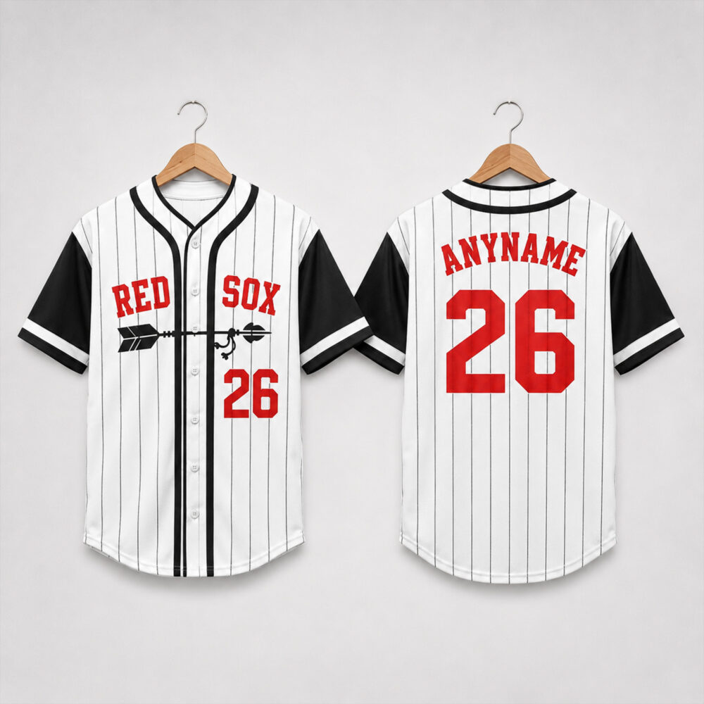 Custom Boston Red Sox Merch Red Sox Number 26 Baseball Jersey Gift For Die Hard Baseball Fans