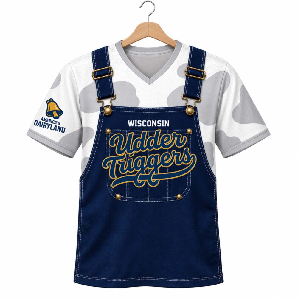 Jacob Misiorowski Merch Wisconsin Udder Tuggers Overall Jersey T-Shirt Baseball Fans Gift