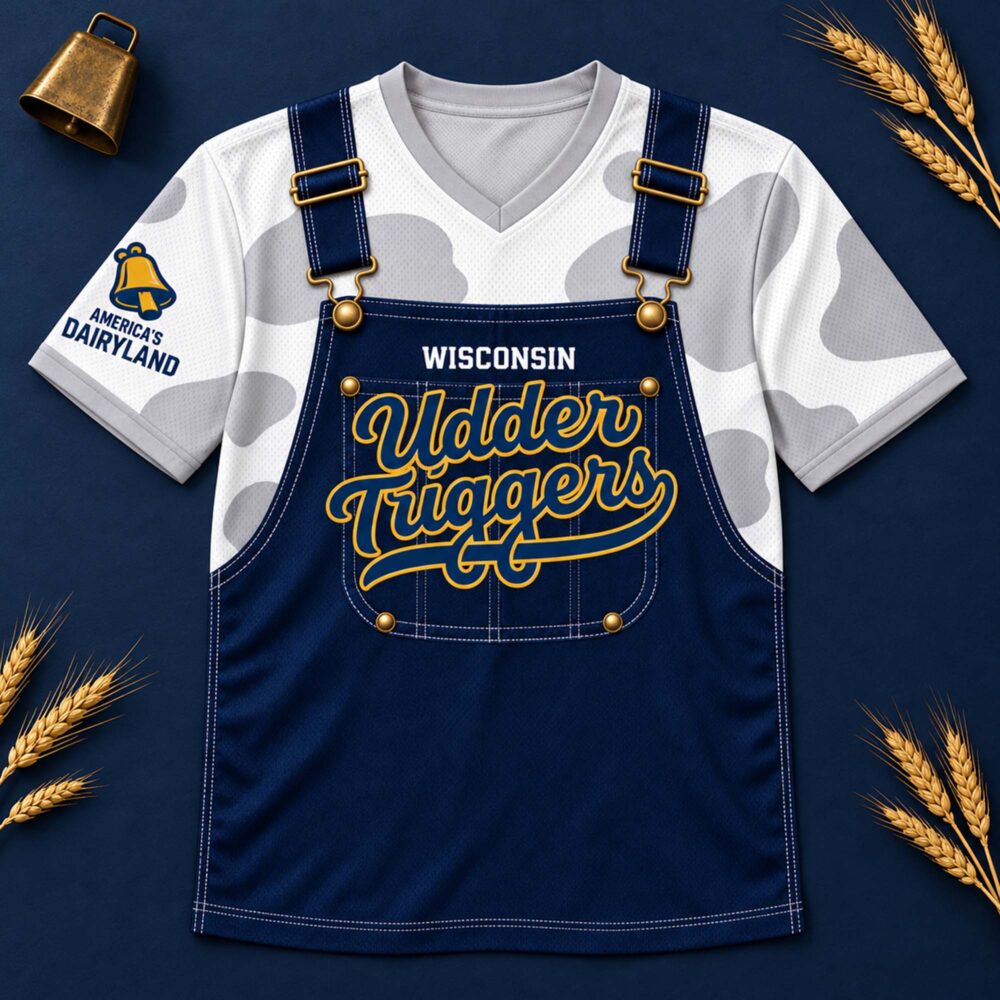 Jacob Misiorowski Merch Wisconsin Udder Tuggers V-Neck Shirt Gift For Baseball Fans