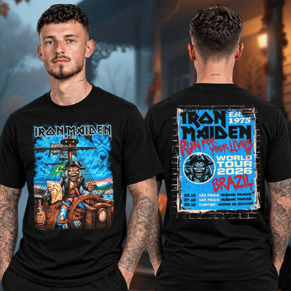 Iron Maiden Merch Run For Your Lives World Tour 2026 T-Shirt Gift For Metal Fans