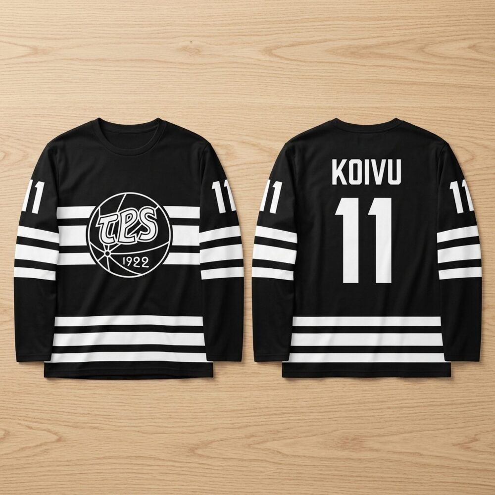 Saku Koivu Merch HC TPS Retired Number 11 Long Sleeve Shirt Gift For Hockey Fans