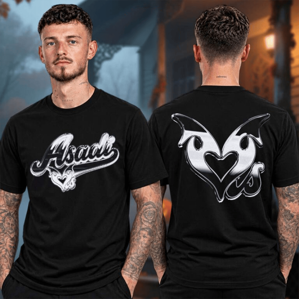 Khan Asadi Merch ASADI X LOVESICK Collection Chrome And Black T-Shirt Supporters Gift Ideas