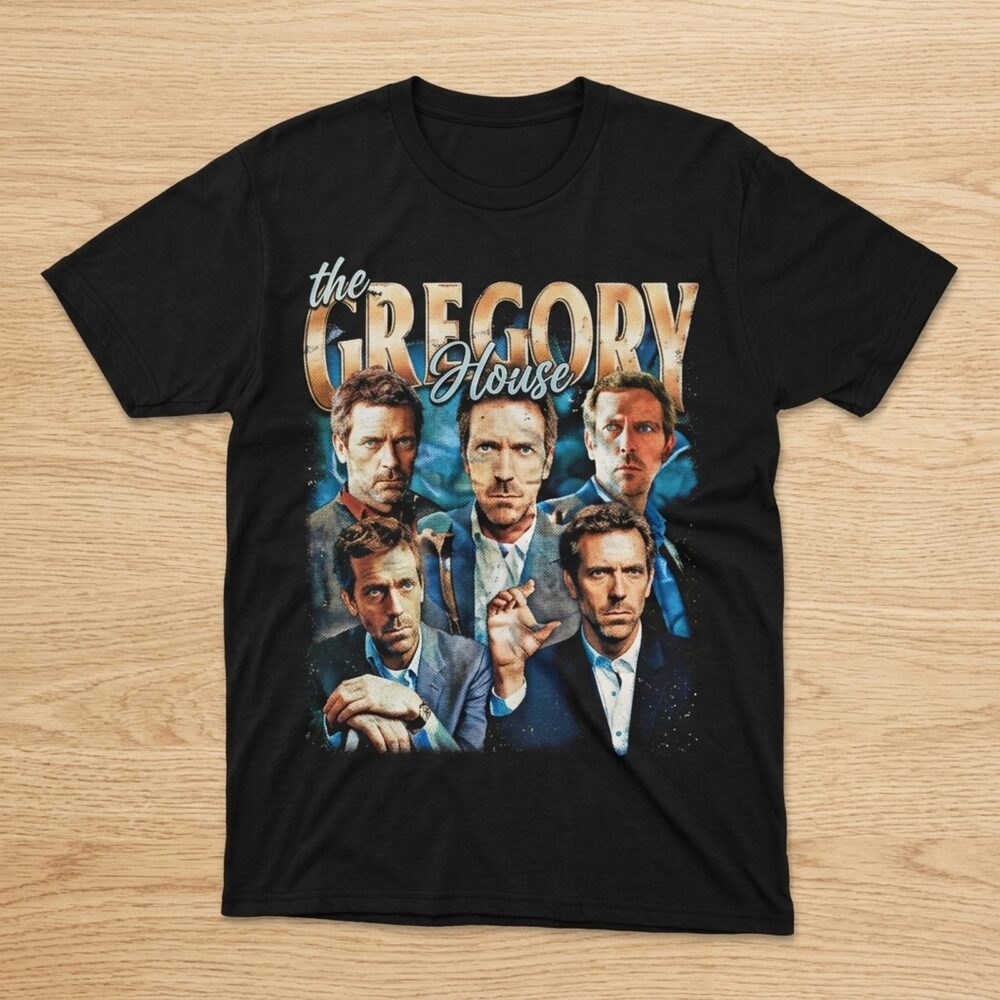 Gregory House Merch Retro 90s Bootleg Shirt T-Shirt Gift For Fans