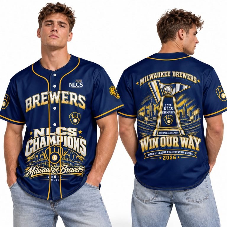 Brewers 2026 NLCS Champions Win Our Way Jersey Fan Merch Clothing