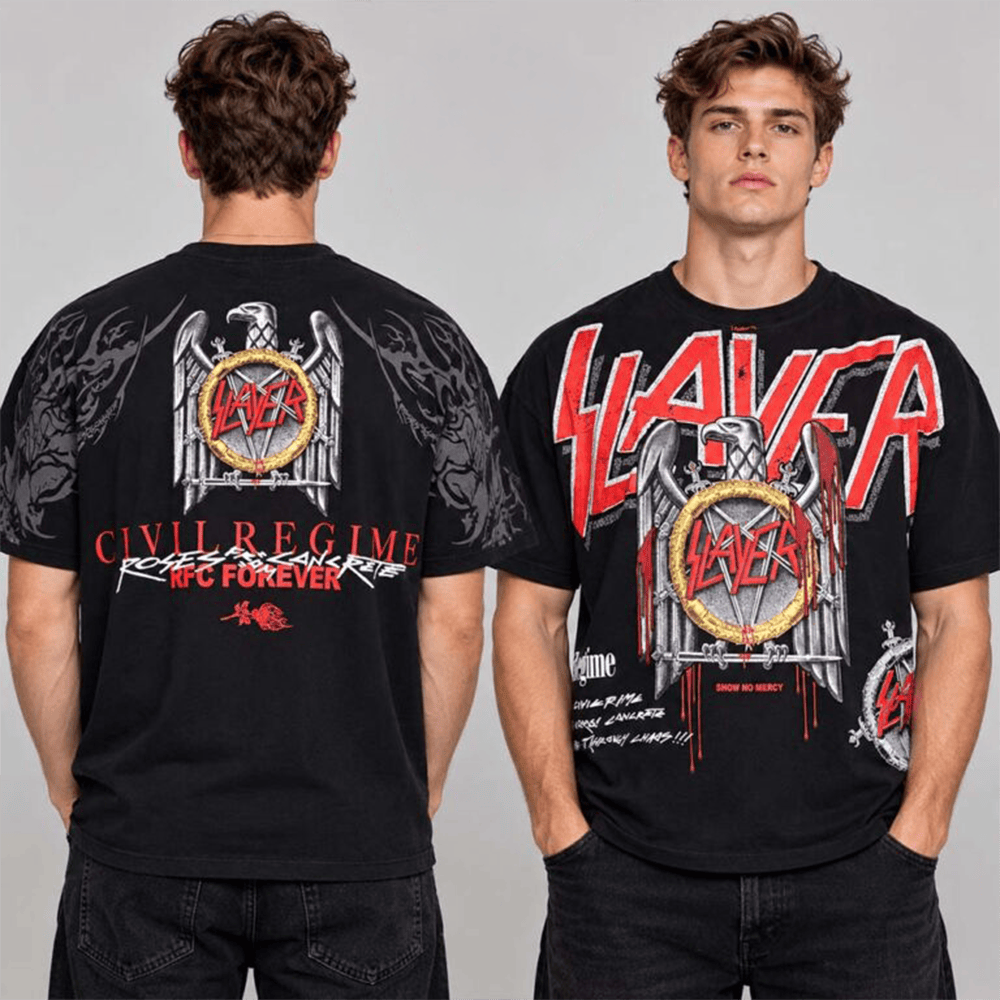 Slayer Merch X Civil Regime Sick New World Texas 2026 Eagle Forth Worth TX October 24 2026 T-Shirt
