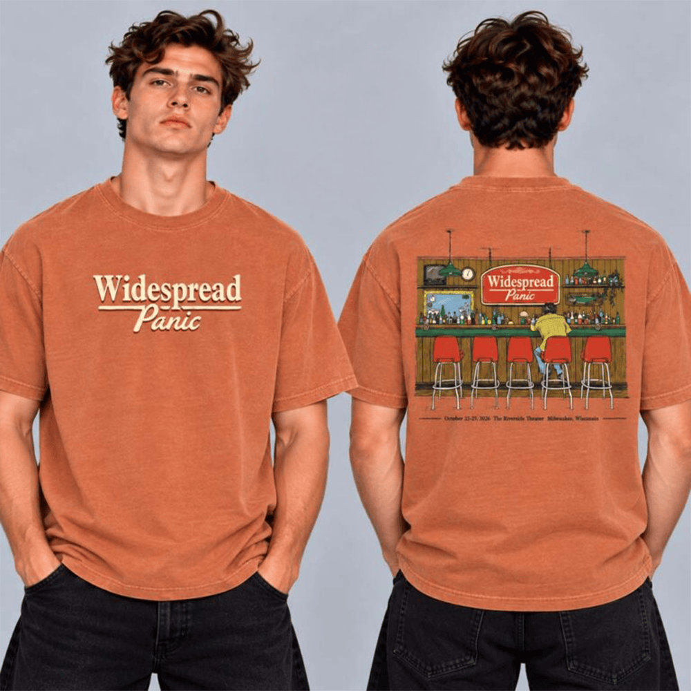 Widespread Panic Merch Milwaukee WI 2026 Event Tee Live At The Riverside Theater T-Shirt Gift For Die Hard Fans