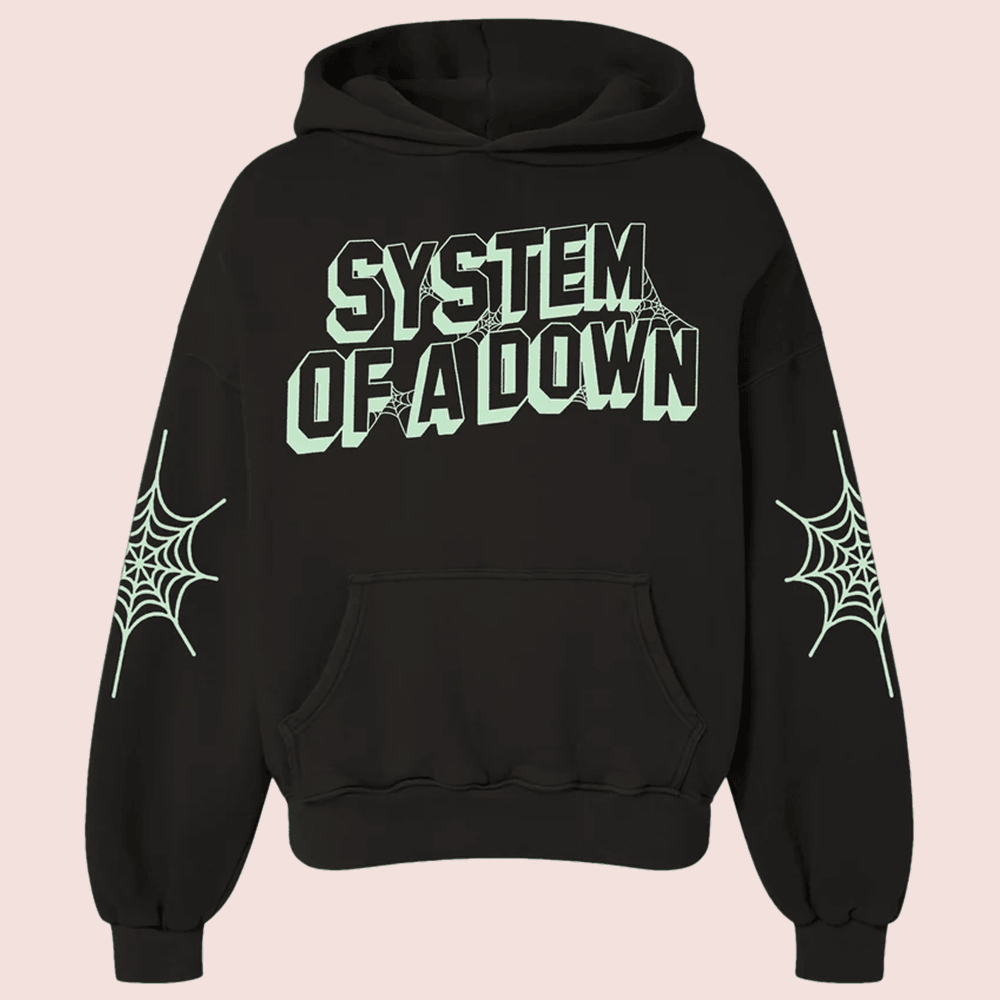 System Of A Down Merch SOAD Glow In The Dark Hoodie Gift For Rock Fans