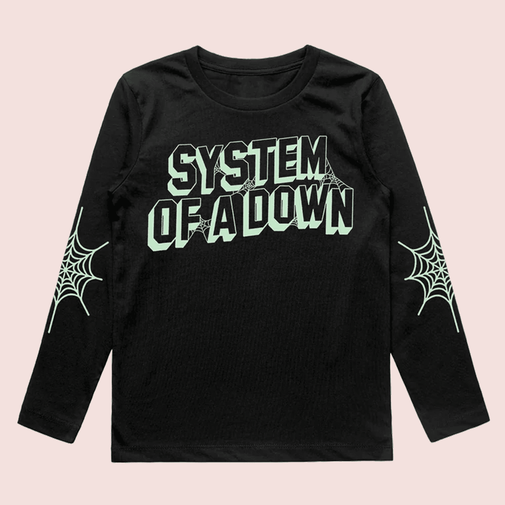 System Of A Down Merch System Of A Down SOAD Glow In The Dark Long Sleeve Shirt Gift For Die Hard Fans