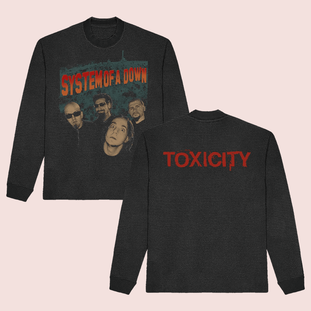 System Of A Down Merch System Of A Down Toxicity Thermal Long Sleeve Shirt Gift For Nu Metal Lovers
