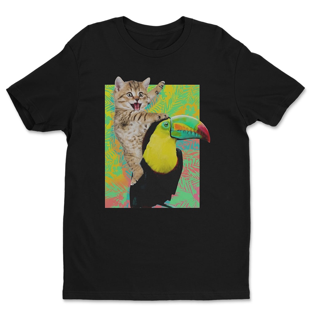 Cat Toucan Ride T-Shirt Joey Rooney Liv And Maddie Clothing Sitcom Fans Gift