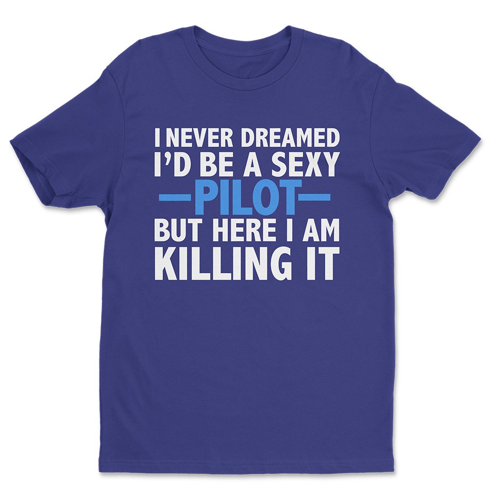 I Never Dreamed I'd Be A Sexy Pilot T-Shirt 90 Day Hunt For Love Merch Best Tee Gift