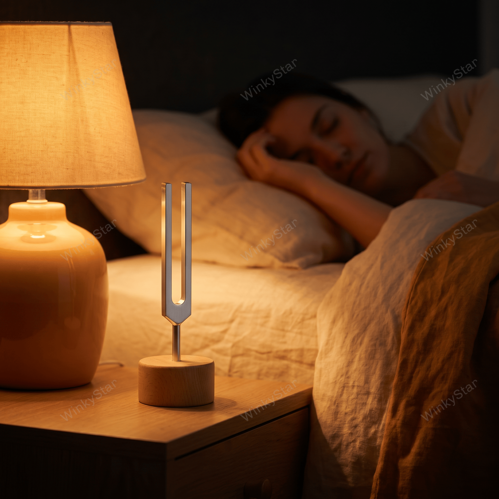 Calm bedroom prepared for a bedtime ritual