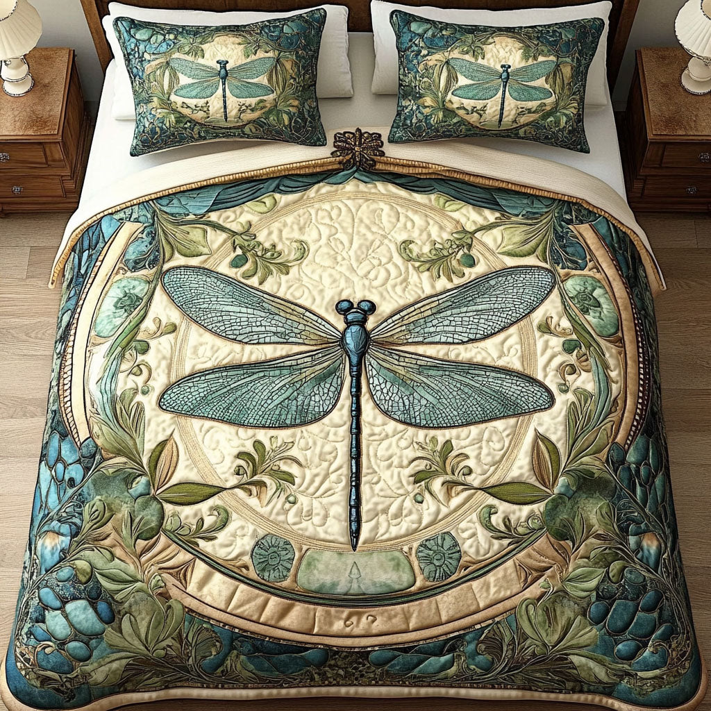 Vintage Charm Quilted Bedding Set Cottage Bedroom Bedspread Set Gift