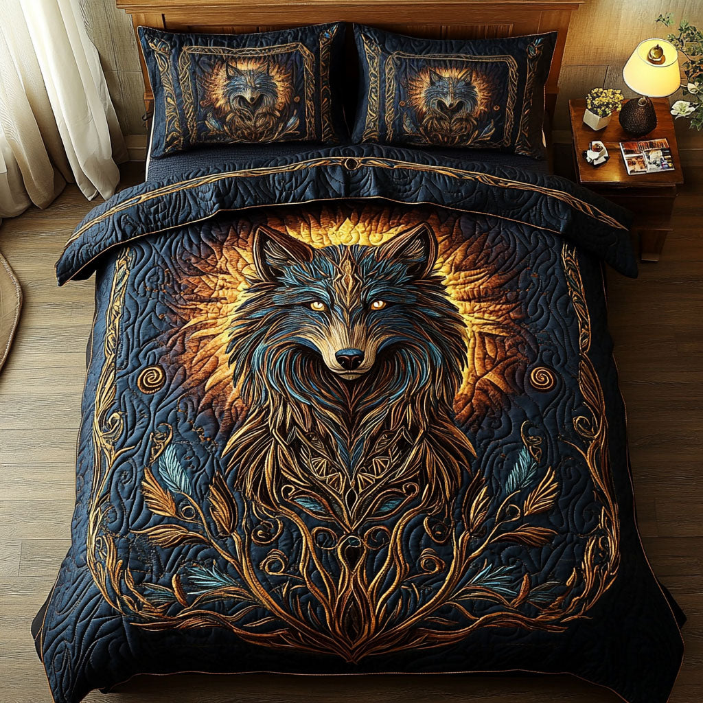 Lone Wanderer Quilted Bedding Set Western Cowboy Bedspread Set Western Lover Gift