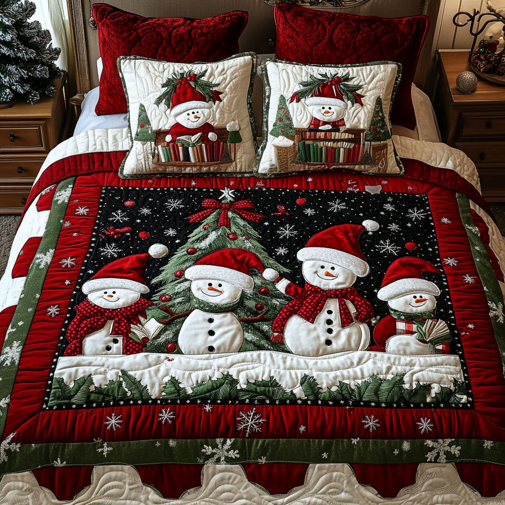 Evergreen Wishes Quilted Bedding Set Farmhouse Truck Bedspread Set Truck Lover Gift