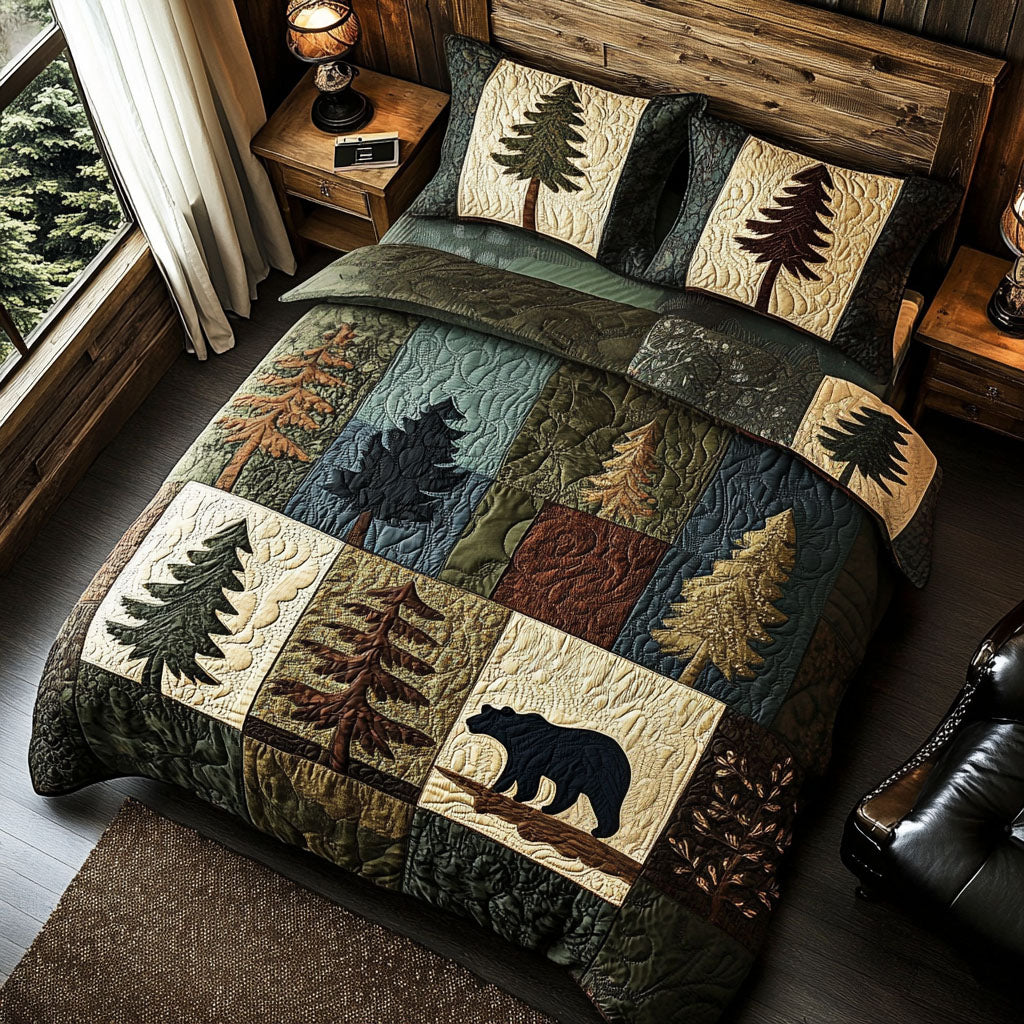 Rustic Refuge Quilted Bedding Set Rustic Home Bedspread Set Gift For Her