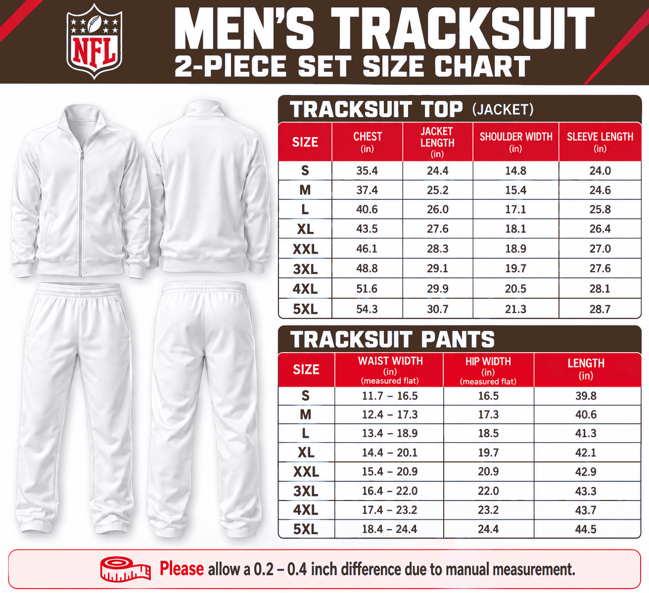 Louis Vuitton Men Long Set Size Chart