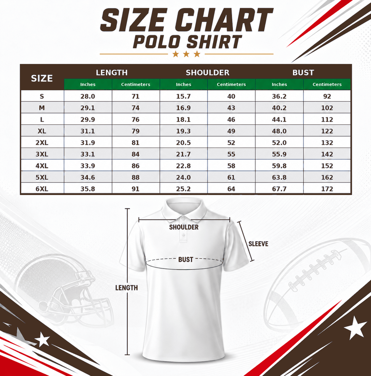 Louis Vuitton Polo Size Chart