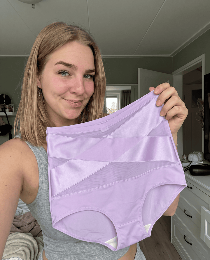 Chloe B., 29 mit ihrem ILONOU Shape-Slip