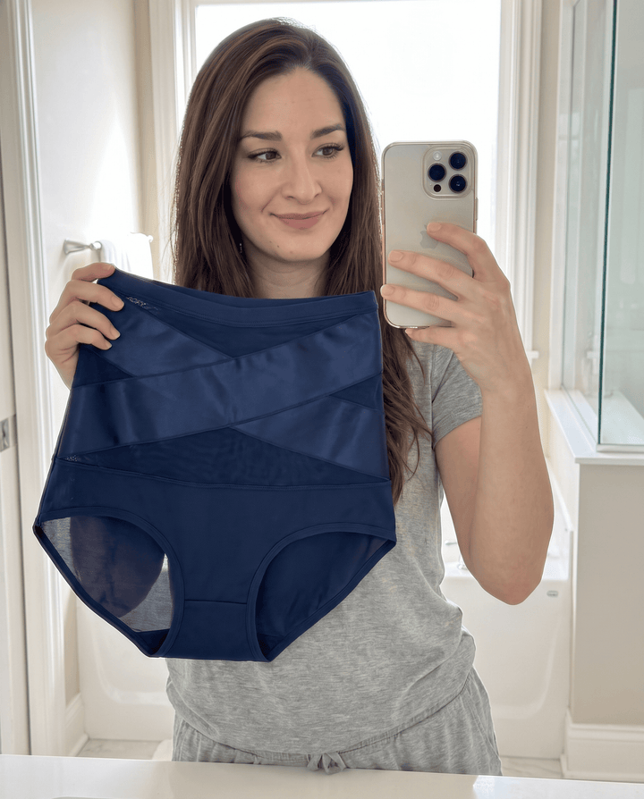 Hannah R., 32 mit ihrem ILONOU Shape-Slip