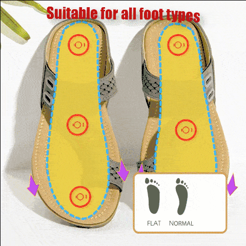 Suitable for all foot types - Women's Orthopedic Comfy Premium Sandals