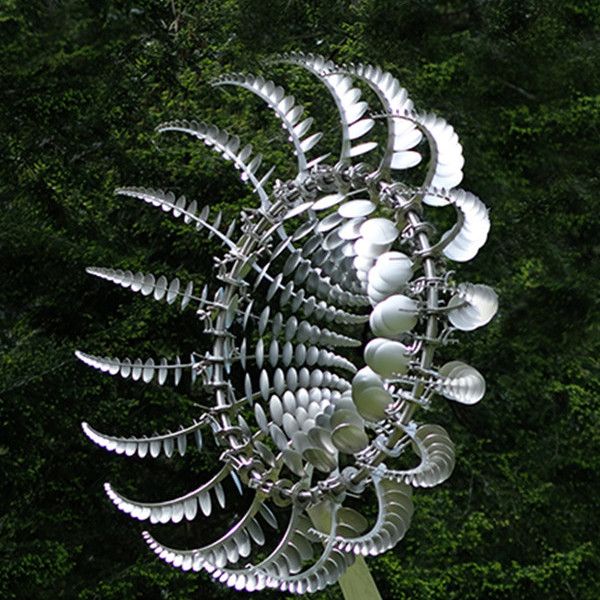 Unique And Magical Metal Windmill, Metal Garden Spinners